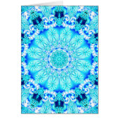 Aqua Lace Mandala, Delicate, Abstract (Front)