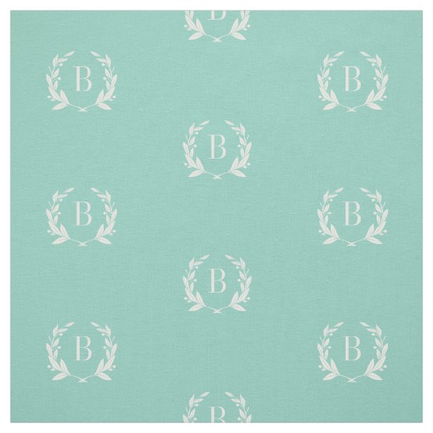 Monogram Fabric | Zazzle