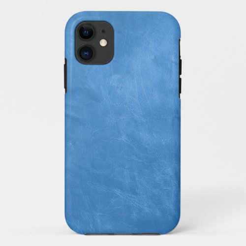 Aqua Leather iPhone 11 Case