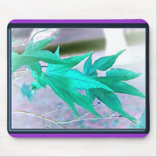 Aqua Leaves - Mousepad