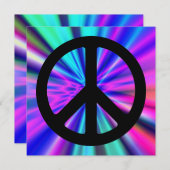 Aqua Light Show with Peace Sign (Front/Back)