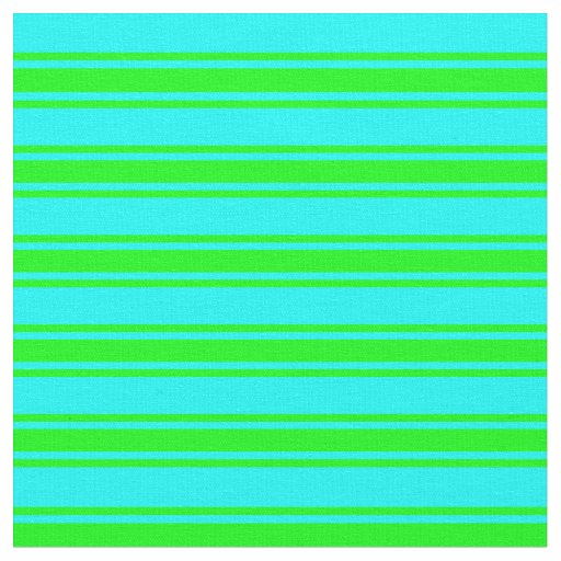 Aqua & Lime Striped/Lined Pattern Fabric
