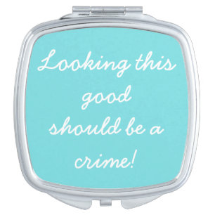 Aqua Looking Good Compact Vanity Mirror