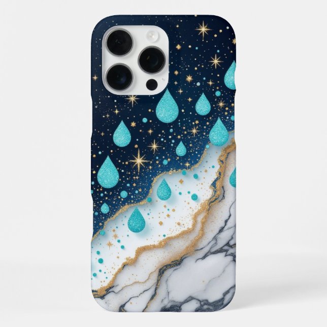 Aqua Marble Iphone Case (Back)