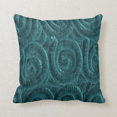Aqua Marine Deep Blue Pillow