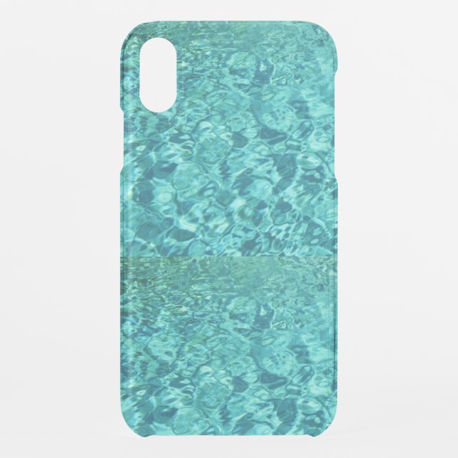 Aqua Marine Design Uncommon iPhone Case (Back)