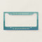 Aqua Mermaid Is Ocean Bound License Plate Frame