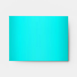Aqua Metallic Leopard Fur Lined NoteCard Envelope