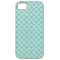 Aqua Mint Quatrefoil Pattern