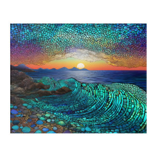 Aqua Mirage Seascape Acrylic Print