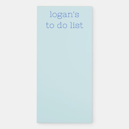  Aqua Modern Fun Colorful Type To Do List  Name Magnetic Notepad