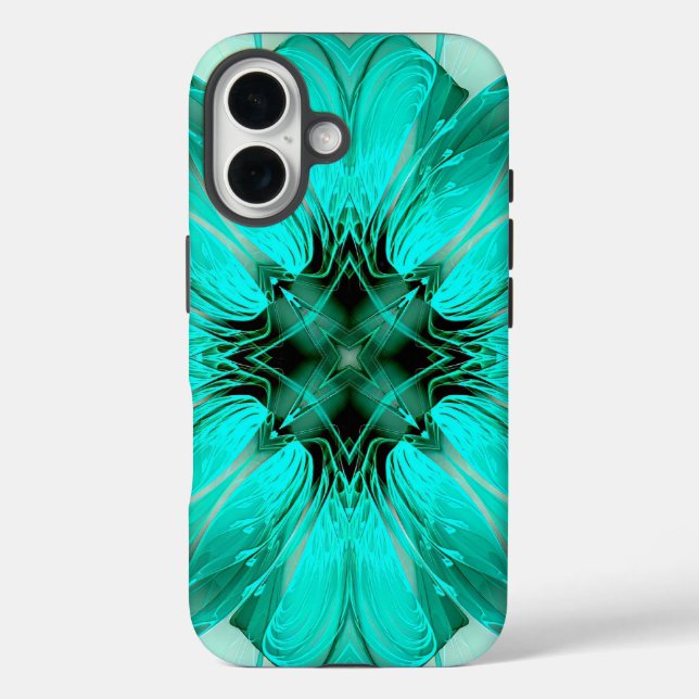 Aqua Modern Translucent Design Phone Cover (Back)