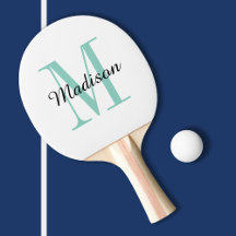 Aqua Monogram and Name Personalized