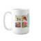 Aqua Monogram Instagram Photo Collage Mug