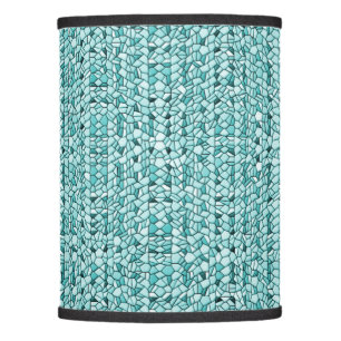 Aqua Mosaic Design Lamp Shade