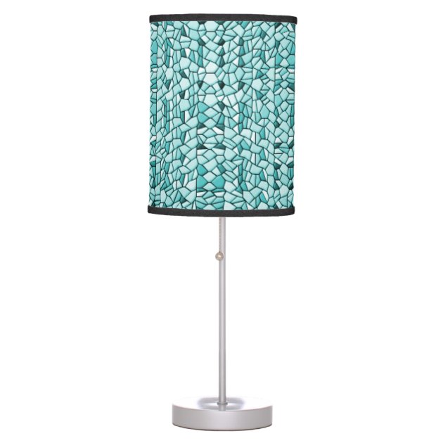 aqua mosaic floor lamp