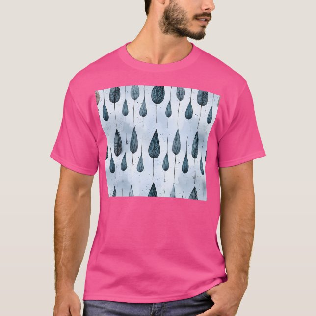 Aqua Mountain Seamless Lights Pattern Active T-Shirt (Front)