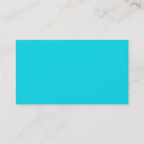 Aqua Neon Blue Business Card