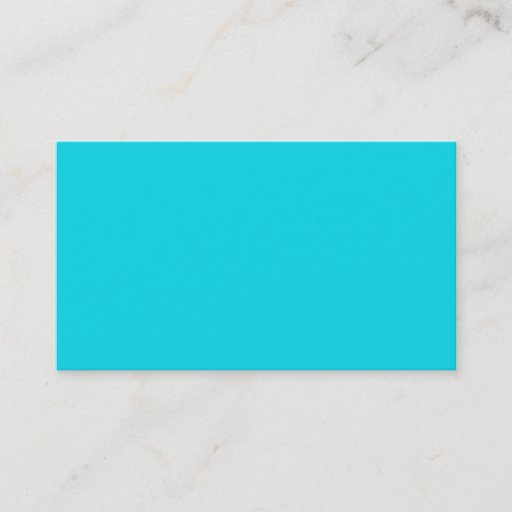 Customizable Aqua Neon Blue Business Card