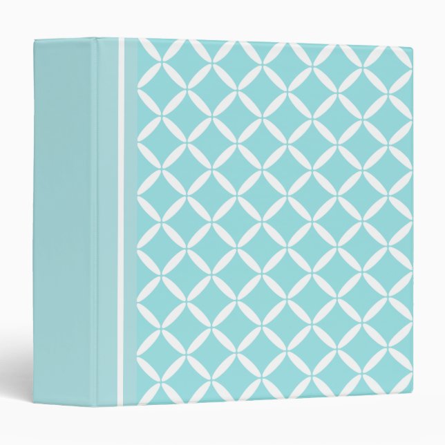 Aqua Office Binder (Front/Spine)
