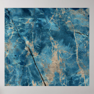 Aqua Onyx Marble: High-Resolution Design. Poster