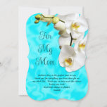 Aqua Orchids Mothers Day Message Cards