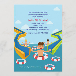 Aqua Park Invitation