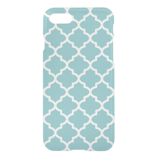 Aqua Pattern iPhone 7 Case (Back)