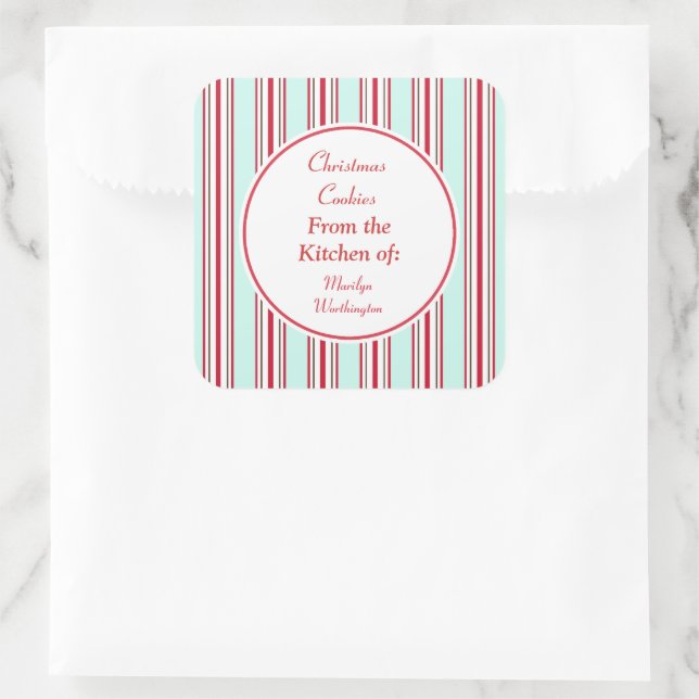 Aqua Peppermint Kitchen Stickers (Bag)