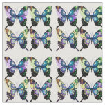 Aqua, Pink, and Yellow -  Elegant Butterflies Fabric