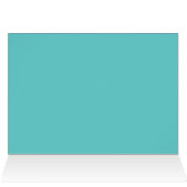 Aqua Place Card - Customizable (Inside Horizontal (Top))