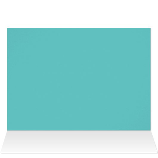 Aqua Place Card - Customizable (Inside Horizontal (Top))
