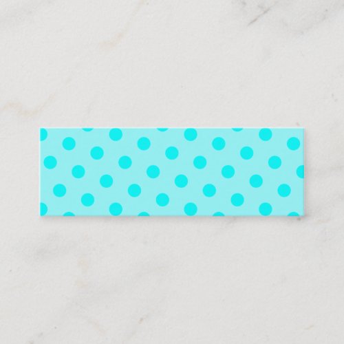 Aqua Polka Dots Business Card Template