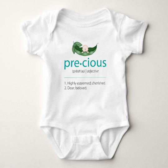 Aqua "Precious" Pea-in-a-Pod Baby Tee