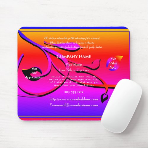 Aqua Promotional Mouse Pad _ HAMbyWG