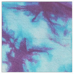 Aqua &amp; Purple Kaleidoscope Tie-Dye Fabric