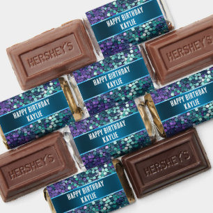Aqua Purple Mermaid Sparkle Hershey's Miniatures