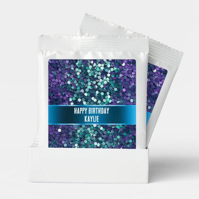 Aqua Purple Mermaid Sparkle Hot Chocolate Drink Mix (Pair)