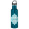 Aqua Quatrefoil Monogram