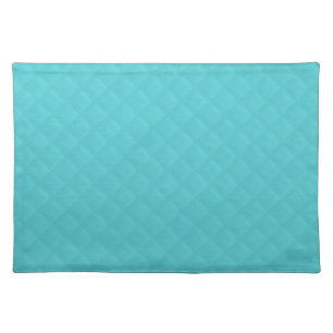 Aqua Quilted Leather Placemat