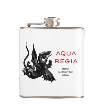 Aqua Regia Flask - White Background by SandmanSlimStore at Zazzle
