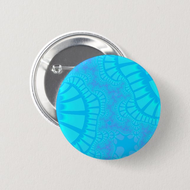 Aqua Remix Pinback Button (Front & Back)
