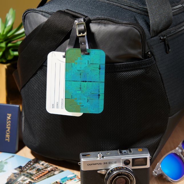 Aqua Resonance  Luggage Tag (Front & Back)