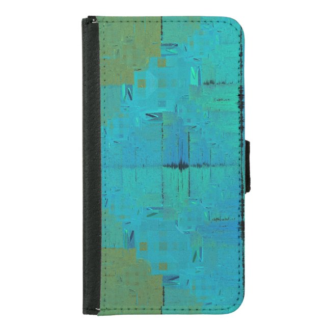 Aqua Resonance  Samsung Galaxy Wallet Case (Front)