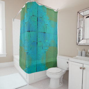 Aqua Resonance Shower Curtain