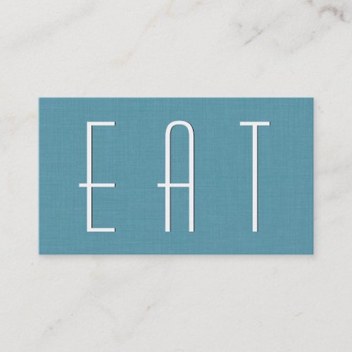 Aqua RESTAURANT FIELD Simple Style V63 Business Card Templates