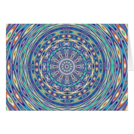 Aqua Ripples Card (Front Horizontal)