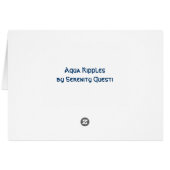 Aqua Ripples Card (Back Horizontal)