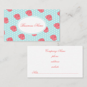 Aqua Rose Business Card