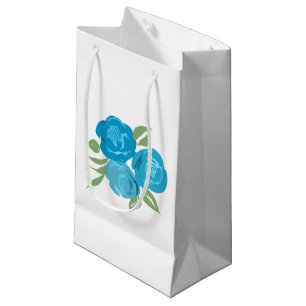 Aqua Roses Gift Bag